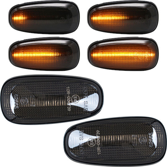Opel Astra Ii G 98-09 Led Side Turn Signal Smoked Dynamic 2 Pcs Set