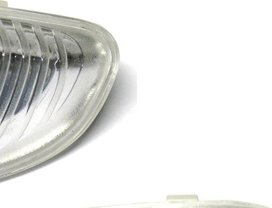 Renault Master 2010 Yellow Turn Signal White Bulb In Mirror Left + Right 2 Pcs Set