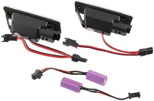 Citroen Berlingo C2 C3 C4 C5 II C6 C8 Evasion Jumpy LED Kennzeichenbeleuchtungen 2 Stück Satz