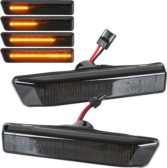 БМВ 3 E36 FL 96-99 LED Страничен Поворотен Светлинен Димящ Динамичен Комплект 2 Бройки