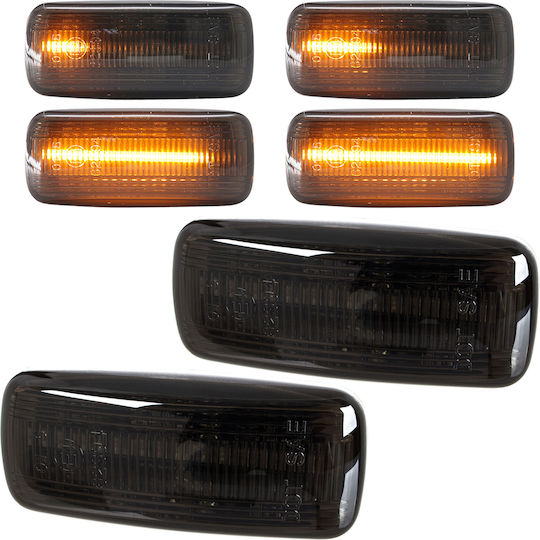 Audi A6 C5 97-05 Led Side Turn Signal Smoked Dynamic 2 Pcs Set