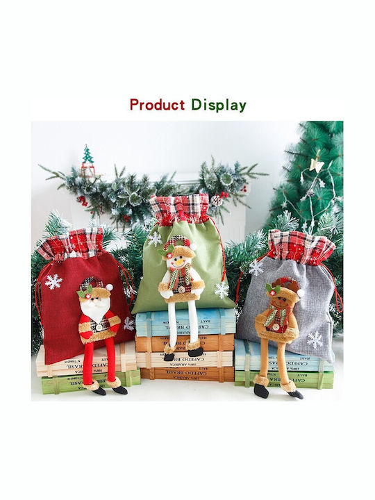 Weihnachtsgeschenk Textilbeutel Flippy Rentier Design 30x25 cm Graue