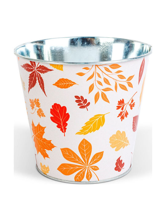 Alista Home Vază Pentru Plante Metalică Portocalie 15x13.7cm