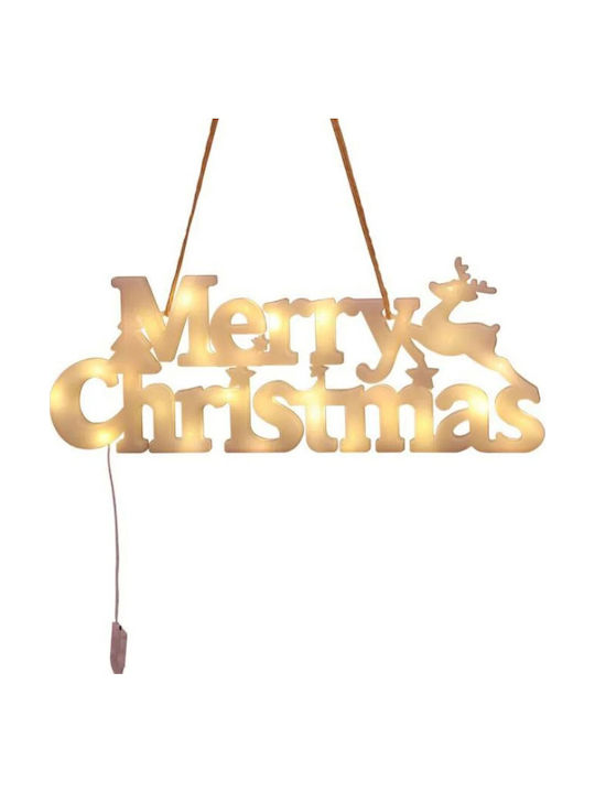 Instalație Led De Crăciun Litere 3D Flippy Merry Christmas Lumină Caldă 27.5 X 10.5 X 1.4 Cm Albă