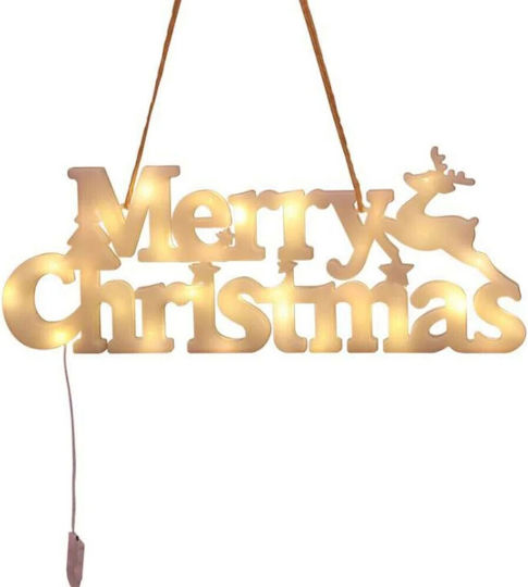 Instalație Led De Crăciun Litere 3D Flippy Merry Christmas Lumină Caldă 27.5 X 10.5 X 1.4 Cm Albă