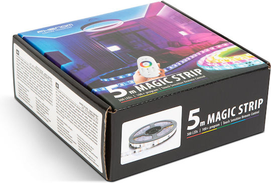 Alista Home Bandă LED RGB Rezistentă la Apă 5m Tip SMD5050 cu Sursă de Alimentare și Telecomandă
