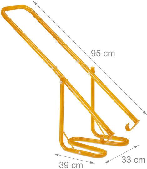Relaxdays Waste Compactor Bins Yellow 39x95x33 Cm