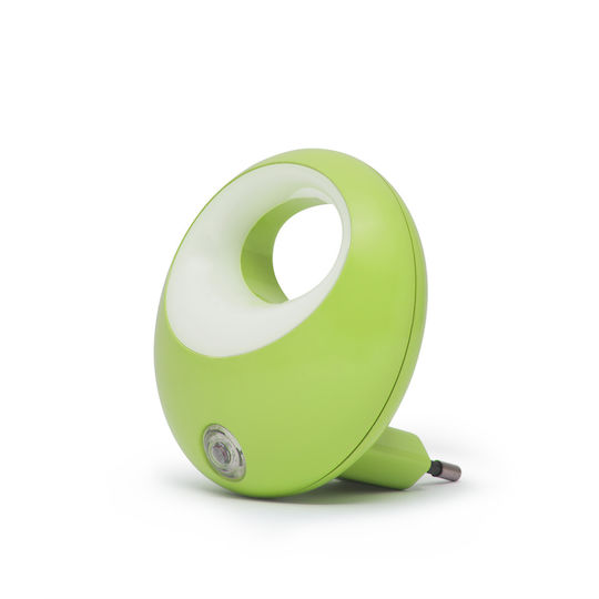 Lampă de Noapte LED cu Senzor de Lumină 1W 230V Pornire Oprire Automată Verde
