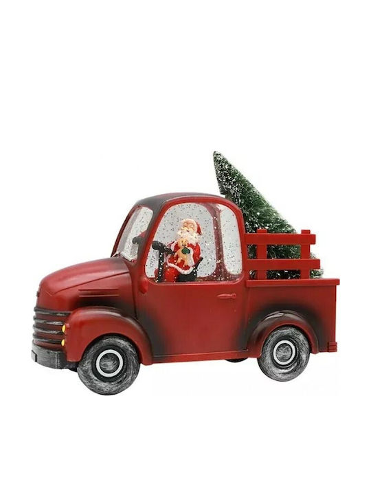 Figurine De Crăciun Tip Mașinuță Moș Crăciun Pentru Brad 3 Moduri Funcție Muzicală Mișcare Zăpadă Alimentare Pe Baterii 3 X Aa Neincluse Cablu Usb Inclus Model Roșu 24 X 10 X 19 Cm Alb Cald