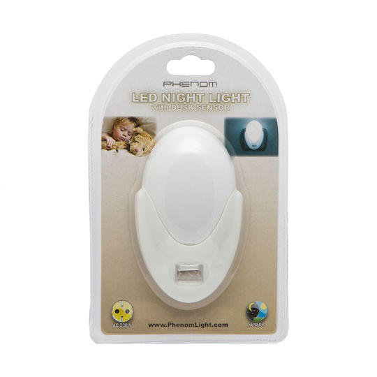 Phenom Lumină de Noapte LED Senzor de Lumină 1w 230v Pornire Oprire Automată Alb Rece