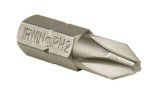 Grot Bit Phillips Type Tip 1/4" 25mm 10 Pcs Ph1 I-10504330