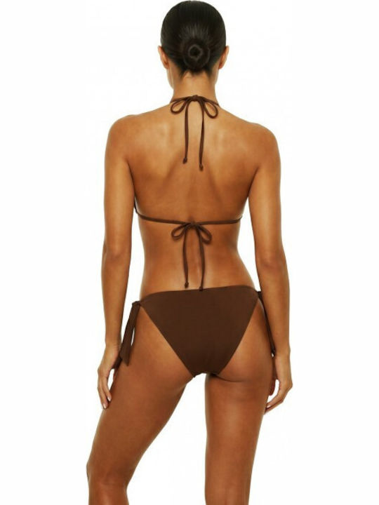 Bikini Τριγωνάκι B Cup με Ενίσχυση Καφέ