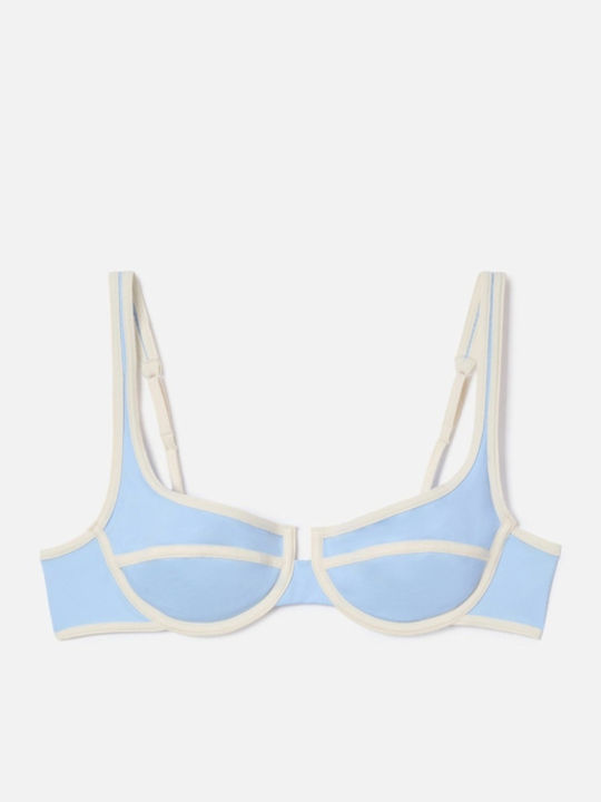 Bikini Σουτιέν με Ενίσχυση Light Blue/white