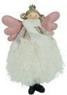 Weihnachtsengel Anhänger Alista Home Weißes Textil 26 Cm