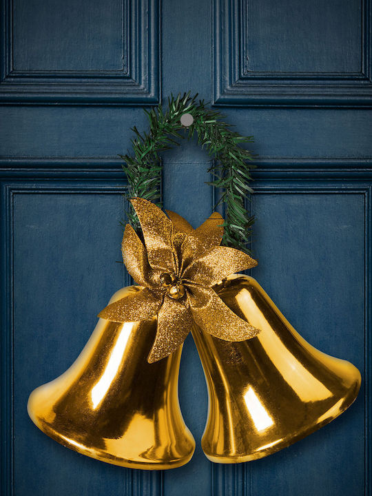 Weihnachtsdekoration Goldene Glocken Bogen 23 Cm
