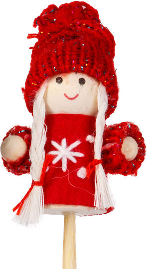 Decorațiune De Crăciun Elf Scandinav Pe Băț 50 Cm Figurina Textilă Ghiveci Decor Interior