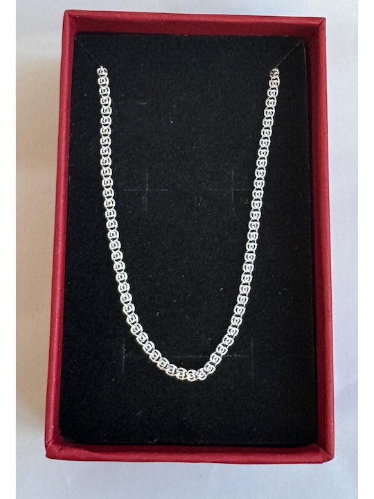 925 Silver Chain Round Flat Model Ccc 55 Cm 2.47 G 925 Silver Chain Round Flat Model Ccc 55 Cm 2.47 G