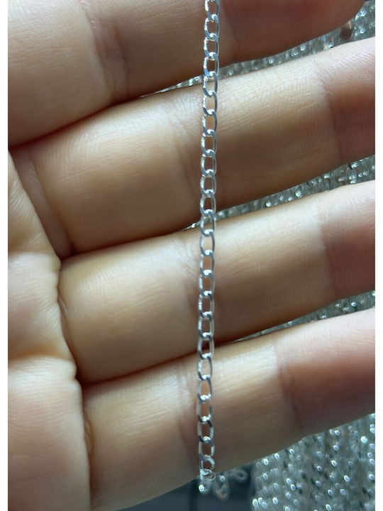925 Silver Chain Oval Links 55 Cm 4.12 G Jolie Silver 925 Silver Chain Oval Links 55 Cm 4.12 G Jolie Silver
