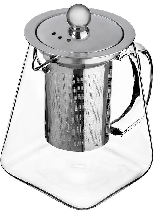 Kadax Ceainic cu Filtru din Sticlă Transparentă 650ml