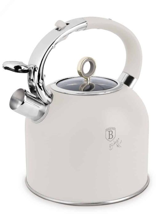 Berlinger Haus Τσαγιέρα Ανοξείδωτη Λευκή 3000ml