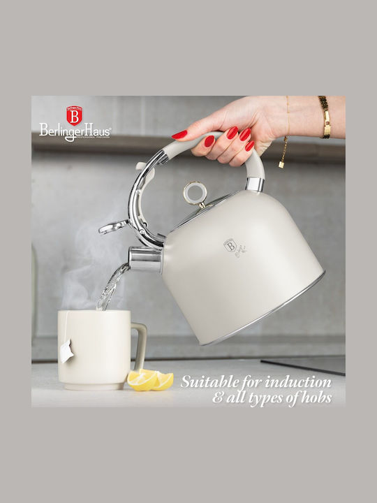 Berlinger Haus Τσαγιέρα Ανοξείδωτη Λευκή 3000ml