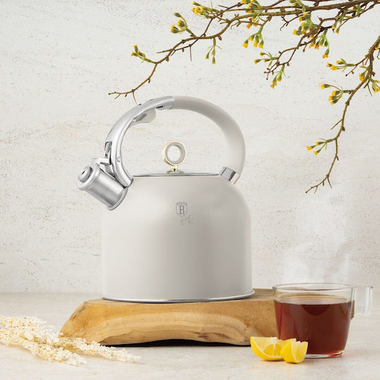 Berlinger Haus Τσαγιέρα Ανοξείδωτη Λευκή 3000ml