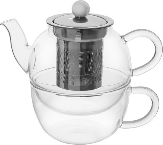 Orion Glass Teapot Set with Filter 350ml 2 Pieces