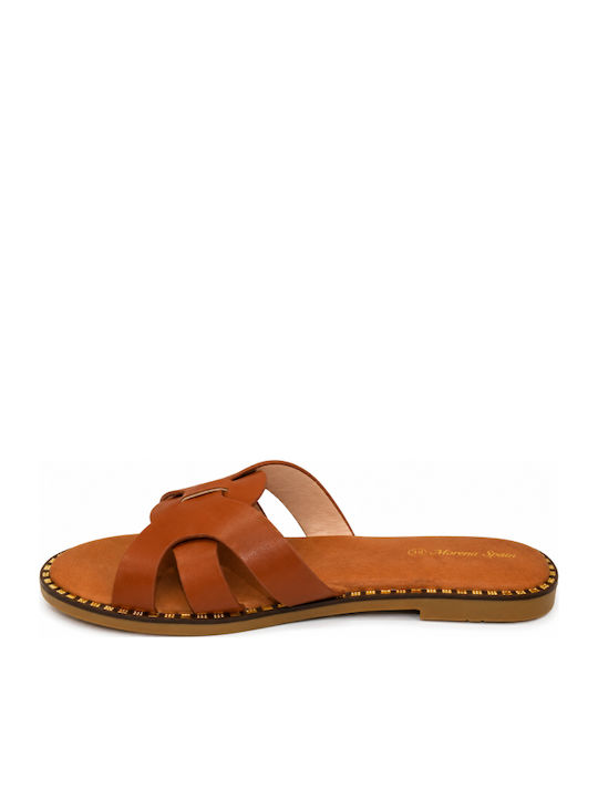Damen Flache Sandalen Braun SM-MRS-F20-26SA-Kamel