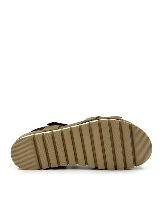 Nobuck Leather Women's Anatomic Sandals Brown