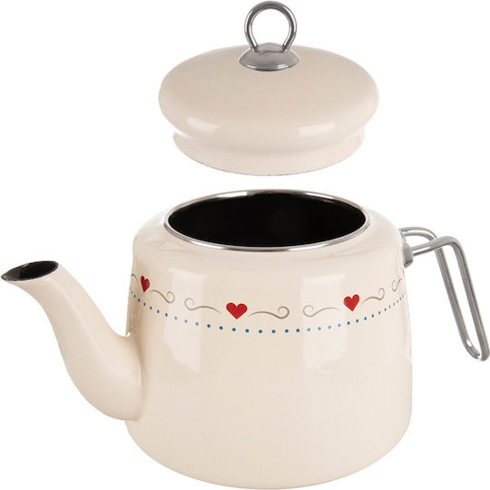 Orion Emaille Teekanne Grau 1600ml