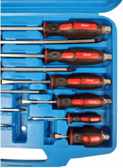 Silver 12 Magnetische Schraubendreher Set