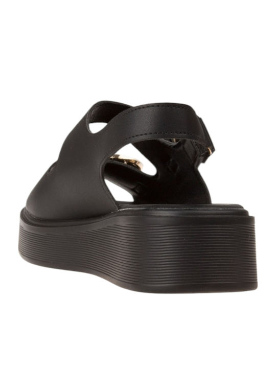 Women's Flat Sandals Flatforms Black