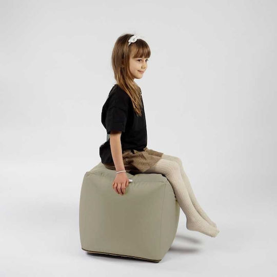 Fotolii Puf Scaun Impermeabil Bej 40x40x40cm Polimorfic