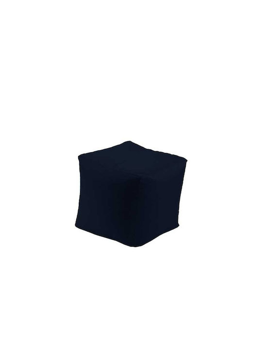 Πολυμορφικό Πουφ Σκαμπό Αδιάβροχο Navy Blue 40x40x40cm