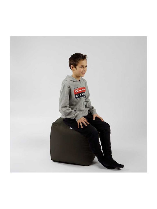 Vielseitiger Sitzsack Hocker Wasserdicht Cappuccino 40x40x40cm