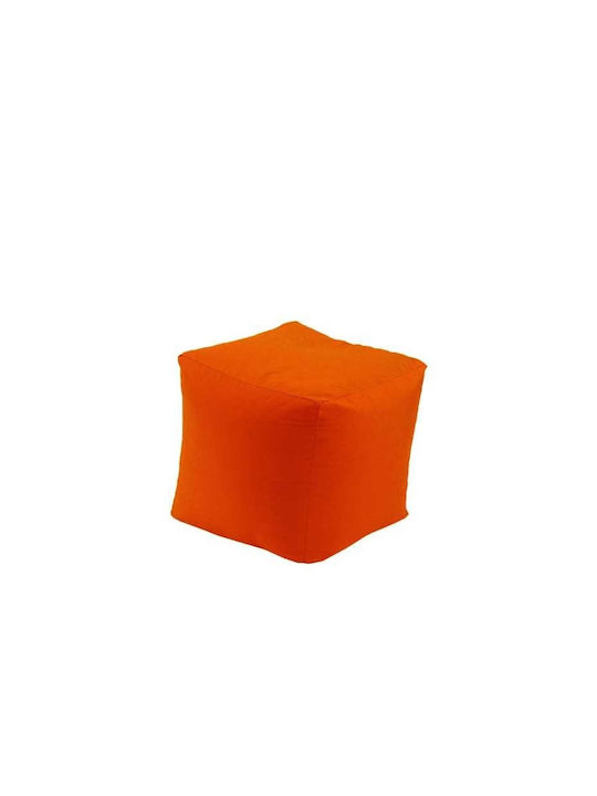 Fotolii Puf Polimorfice Scaun Impermeabil Portocaliu Neon 40x40x40cm