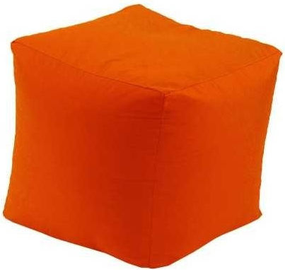 Vielseitiger Sitzsack Hocker Wasserdicht Neon Orange 40x40x40cm