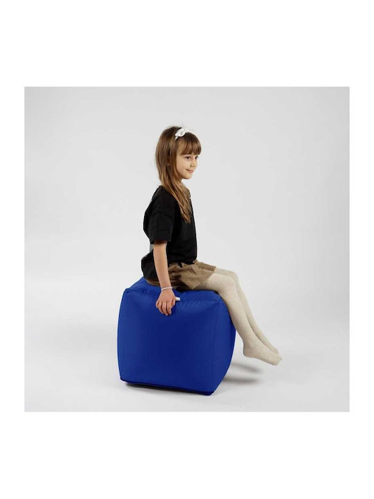 Vielseitiger Sitzsack Hocker Wasserdicht Royal Blau 40x40x40cm