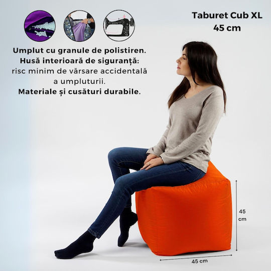 Hocker Schwarz 45x45x45cm Hocker Schwarz 45x45x45cm
