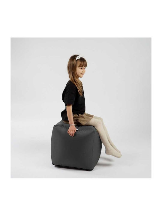Vielseitiges Sitzsäcke & Pouf Wasserdicht Dunkelgrau 40x40x40cm