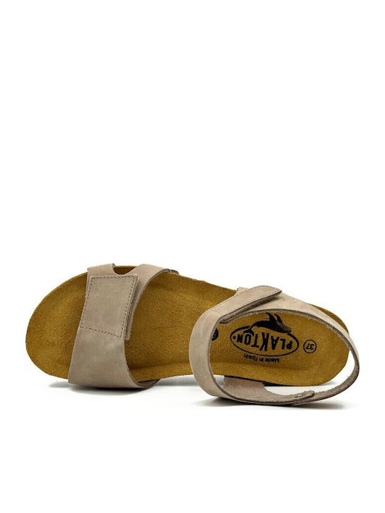 Anatomisch Damenplattformen Beige