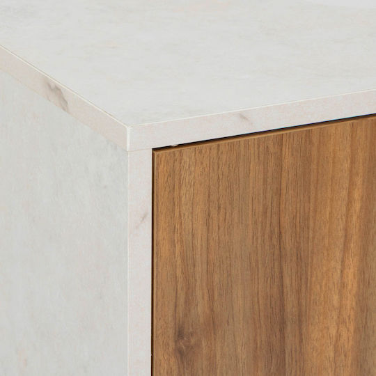 5Five Πάγκος χωρίς Νιπτήρα Μ60xΒ30xΥ80cm Λευκός