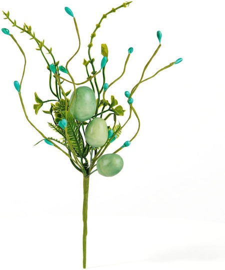 Branch Ornament Eggs Green 28x16 Cm Table Decor Vase Reusable