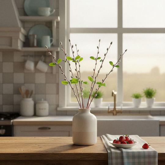 Decorative Willow Branch Matisor Artificial 58 Cm Spring Easter Decor