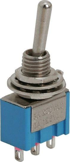 Set 5 Ein-Aus-Schalter 250V 3A Mini Hebelschalter 3 Pins 5 Stück