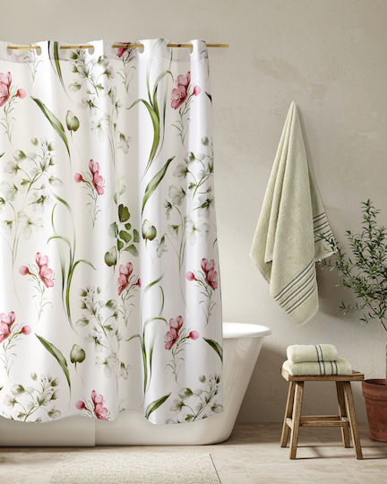 Nima Bath Towels Set 3pcs Lorena Light Green Weight 450gr/m²
