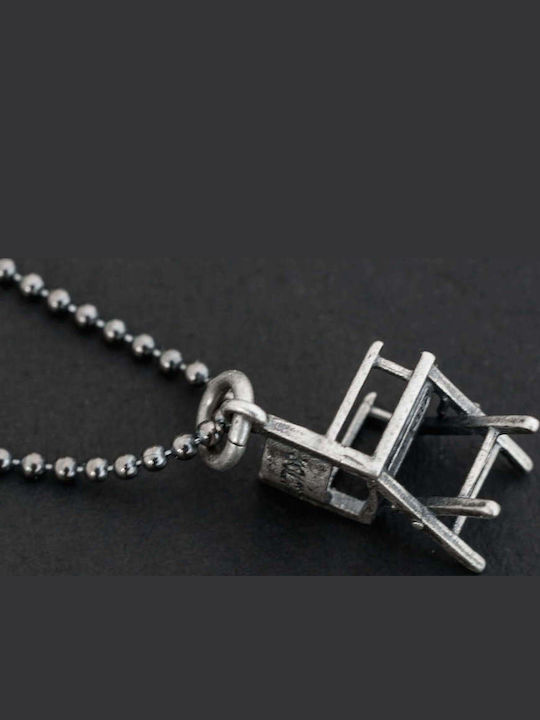 Men's Pendant Director's Chair Handmade Silver 925 Chain Roll 55cm