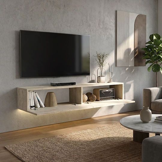 Aristo Επιτοίχιο με Φωτισμό Led Travertine 135x31.6x25εκ. Aristo Επιτοίχιο με Φωτισμό Led Travertine 135x31.6x25εκ.