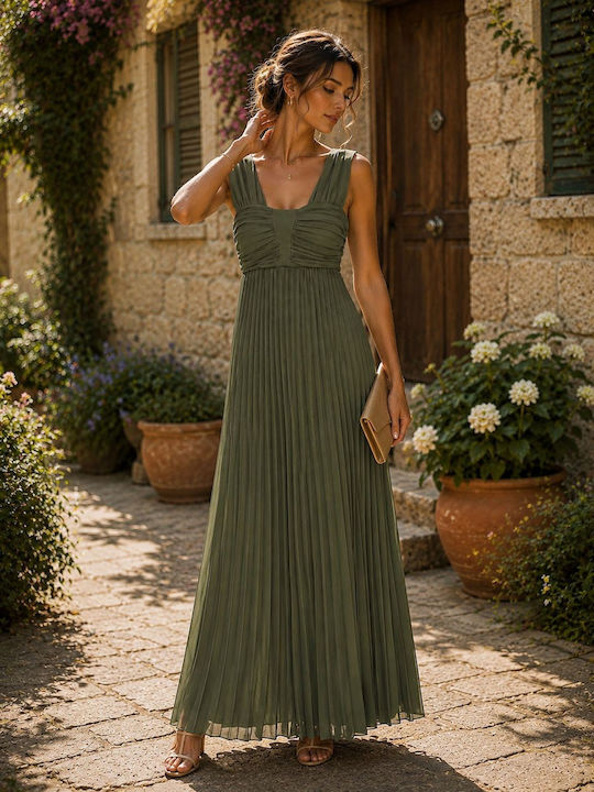 Summer Maxi Dress for Wedding / Christening Khaki