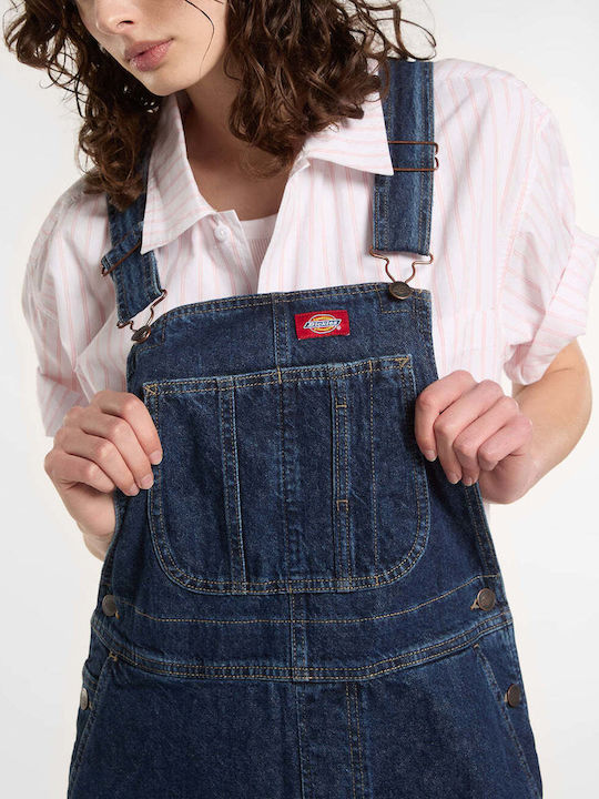 Midi Denim Dress Dark Indigo